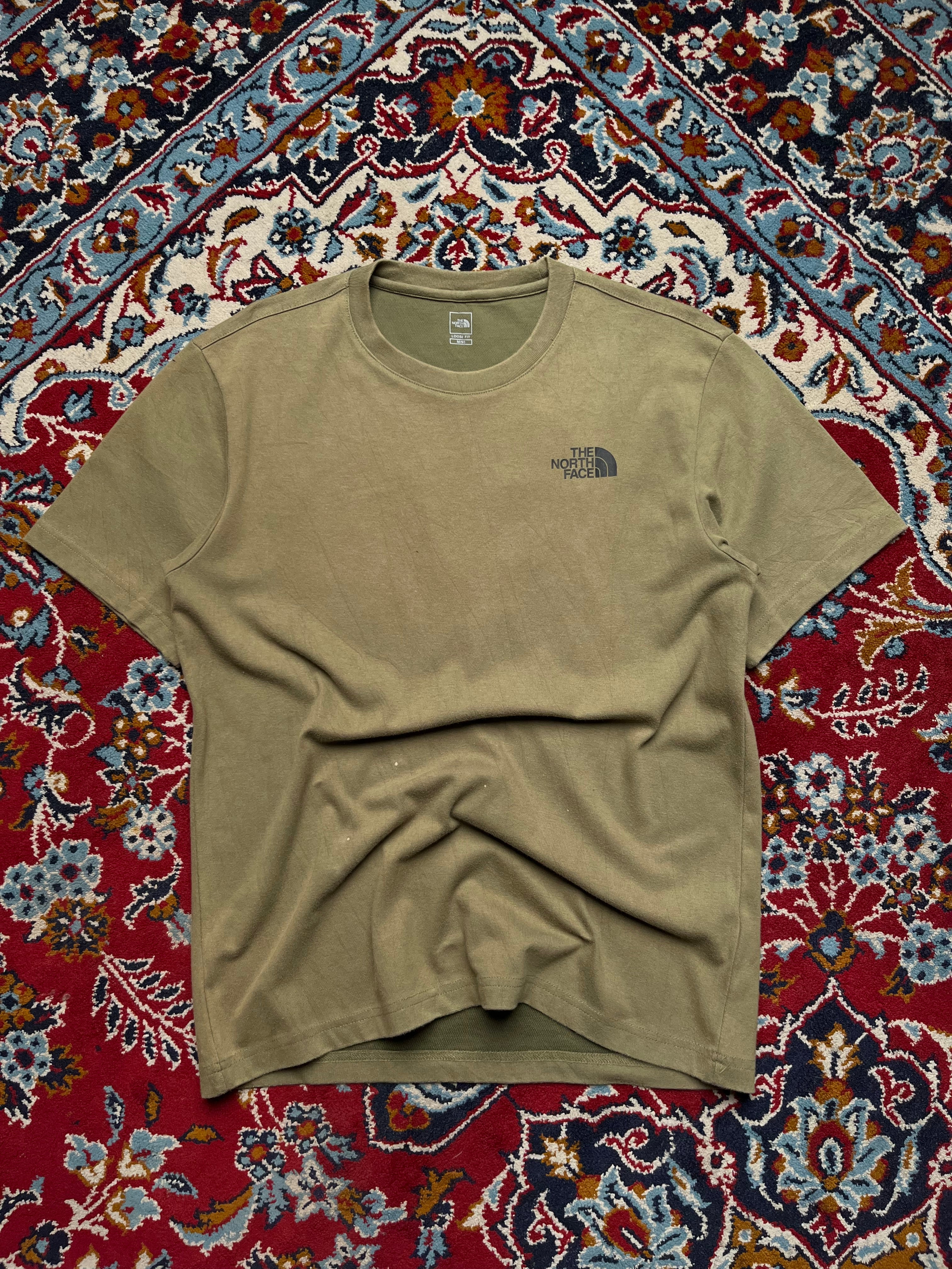 The North Face Loose Fit Olive Green Graphic Tee - M