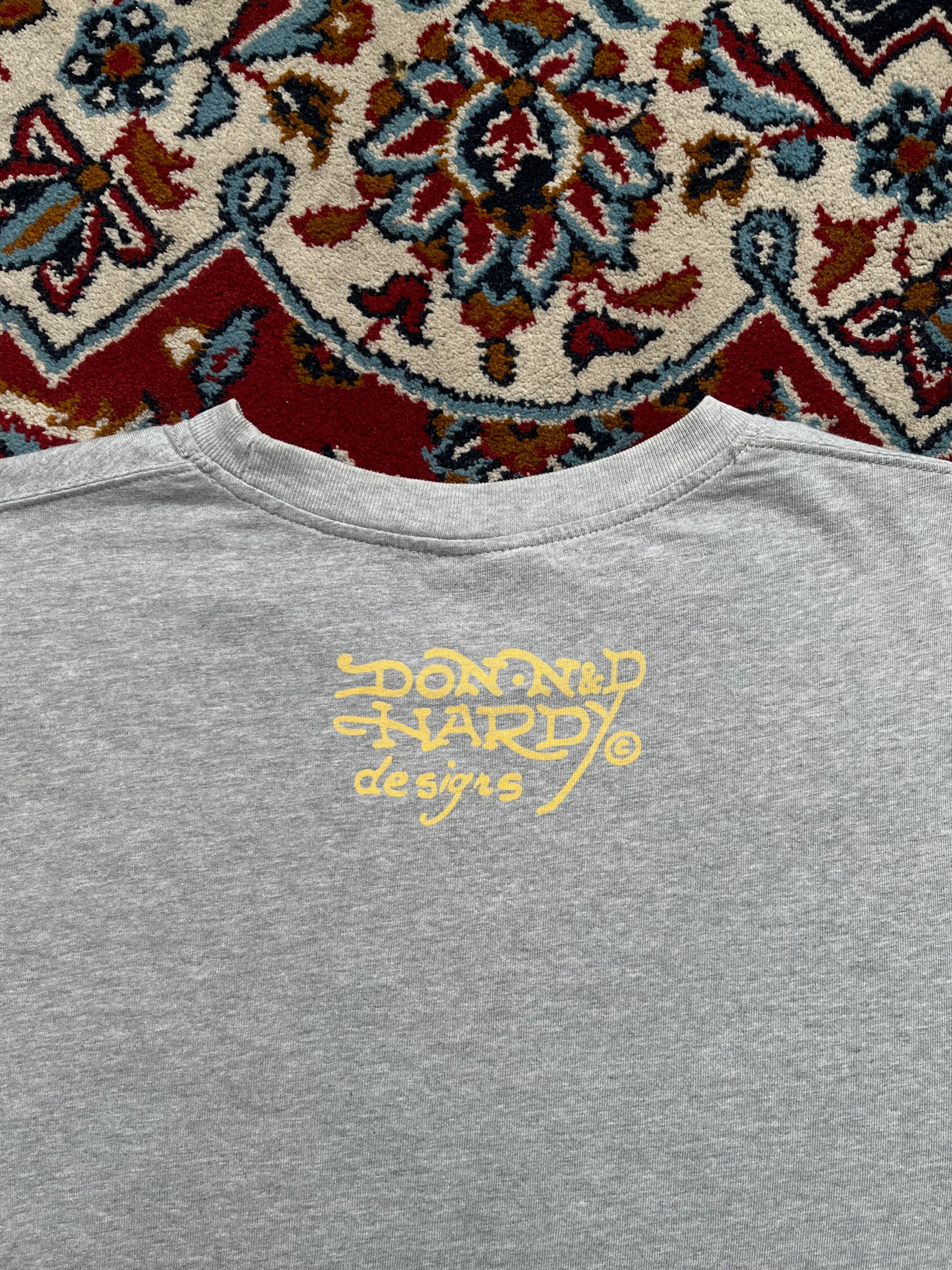 Vintage N&D Hardy Wings Graphic Grey Tee - M