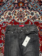 Green Coast Faded Black Flared JEANS - 30