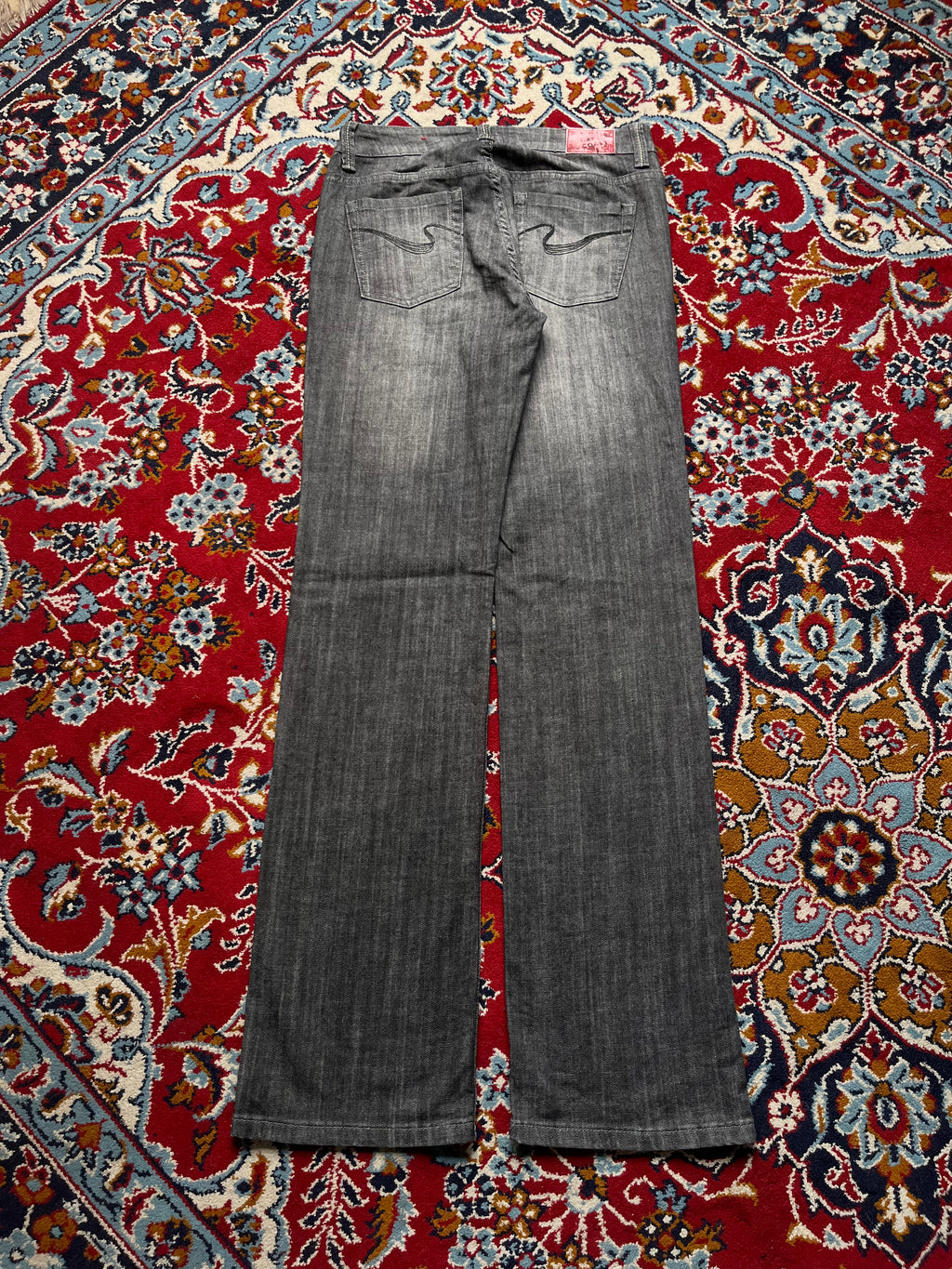 Green Coast Faded Black Flared JEANS - 30
