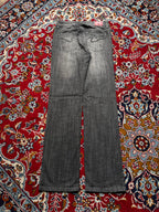 Green Coast Faded Black Flared JEANS - 30