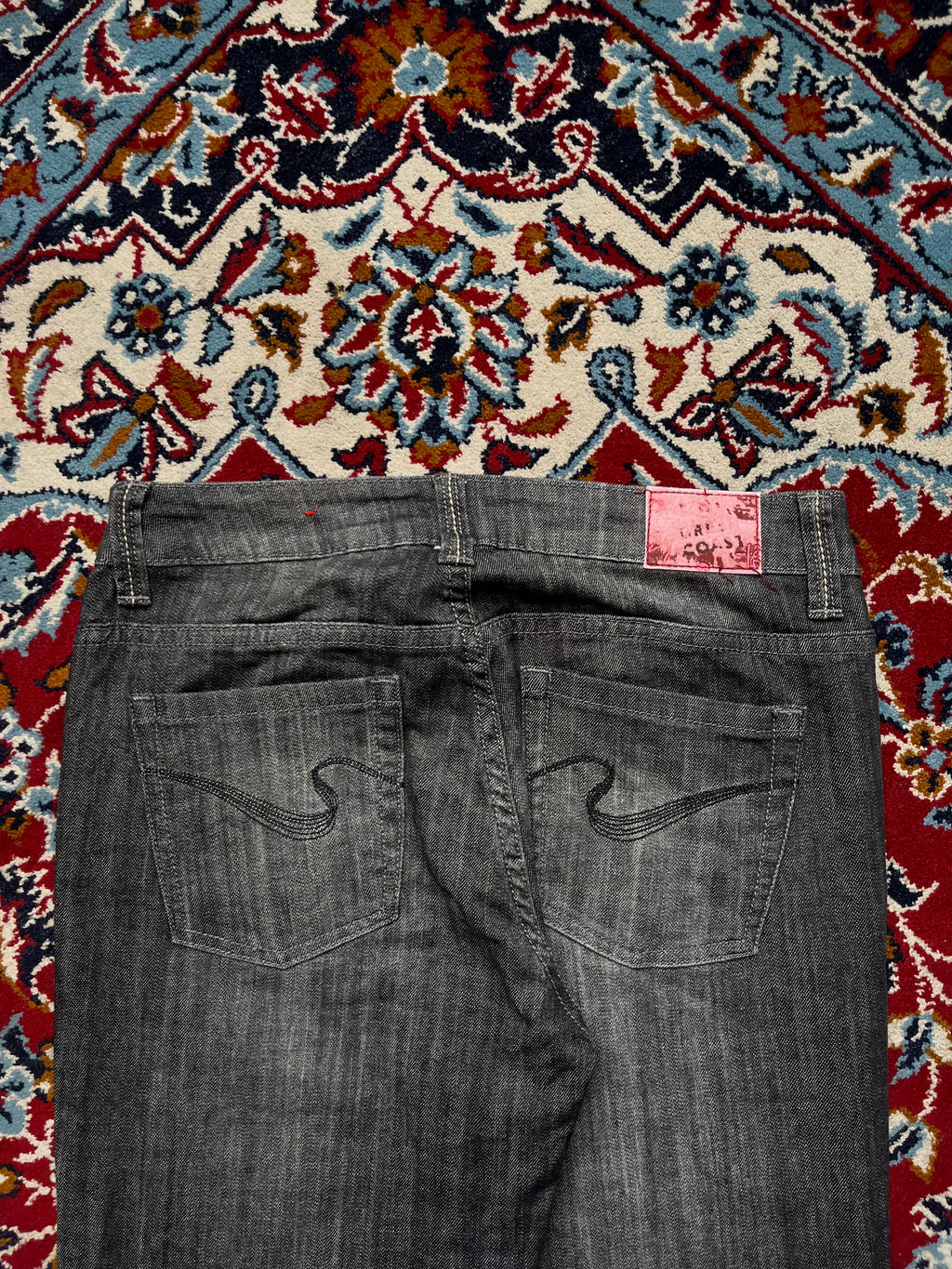 Green Coast Faded Black Flared JEANS - 30