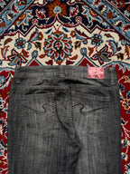 Green Coast Faded Black Flared JEANS - 30