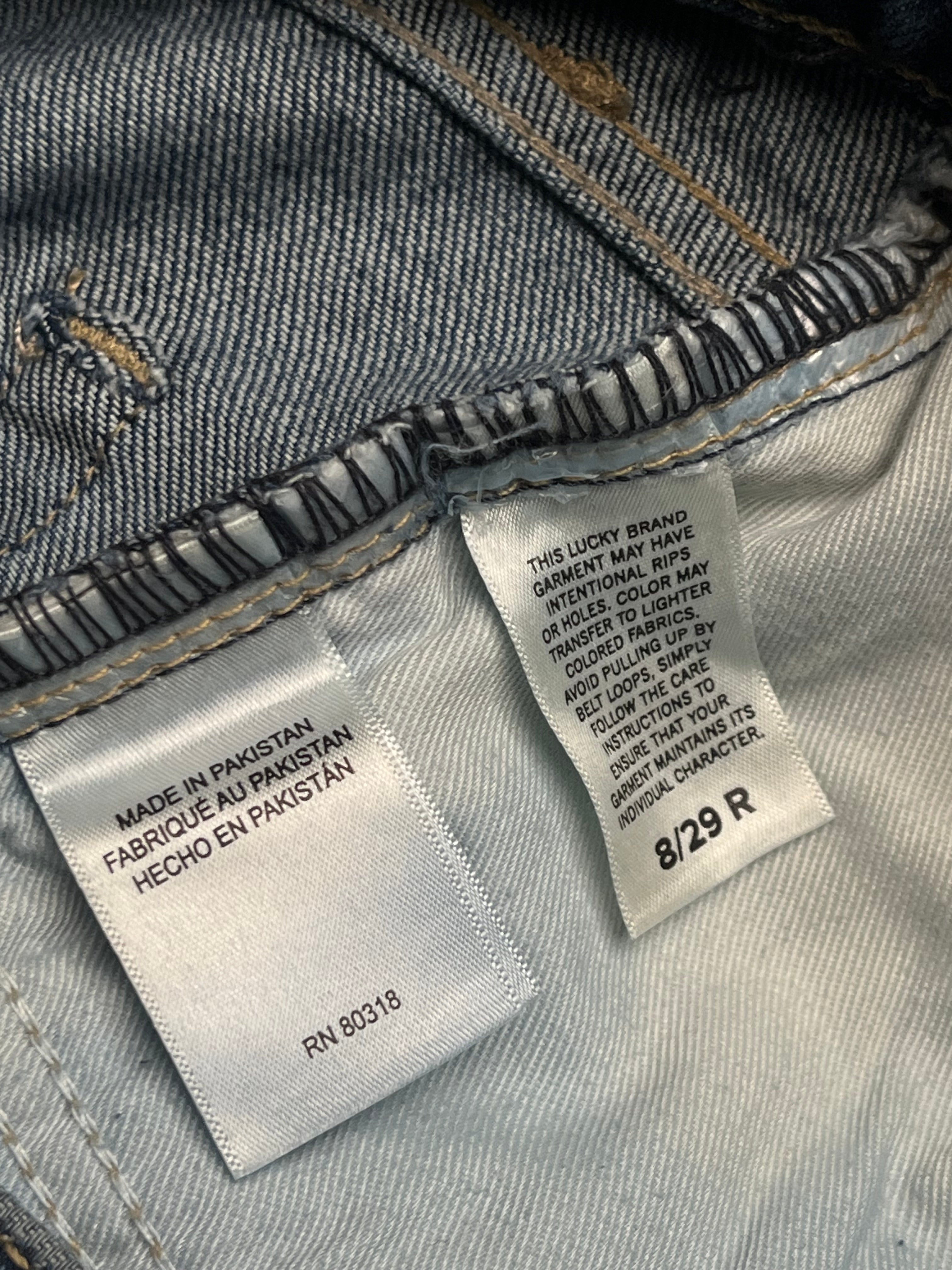 Lucky Brand High Rise Wide Fit Medium Washed JEANS - 32