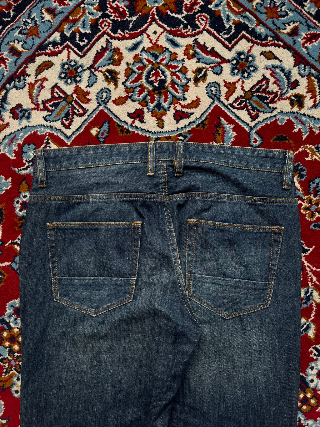 Next Straight Fit Medium Washed Denim JEANS - 34
