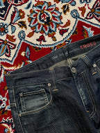 Cross Jeanswear Co. Dark Washed Straight Fit JEANS - 32
