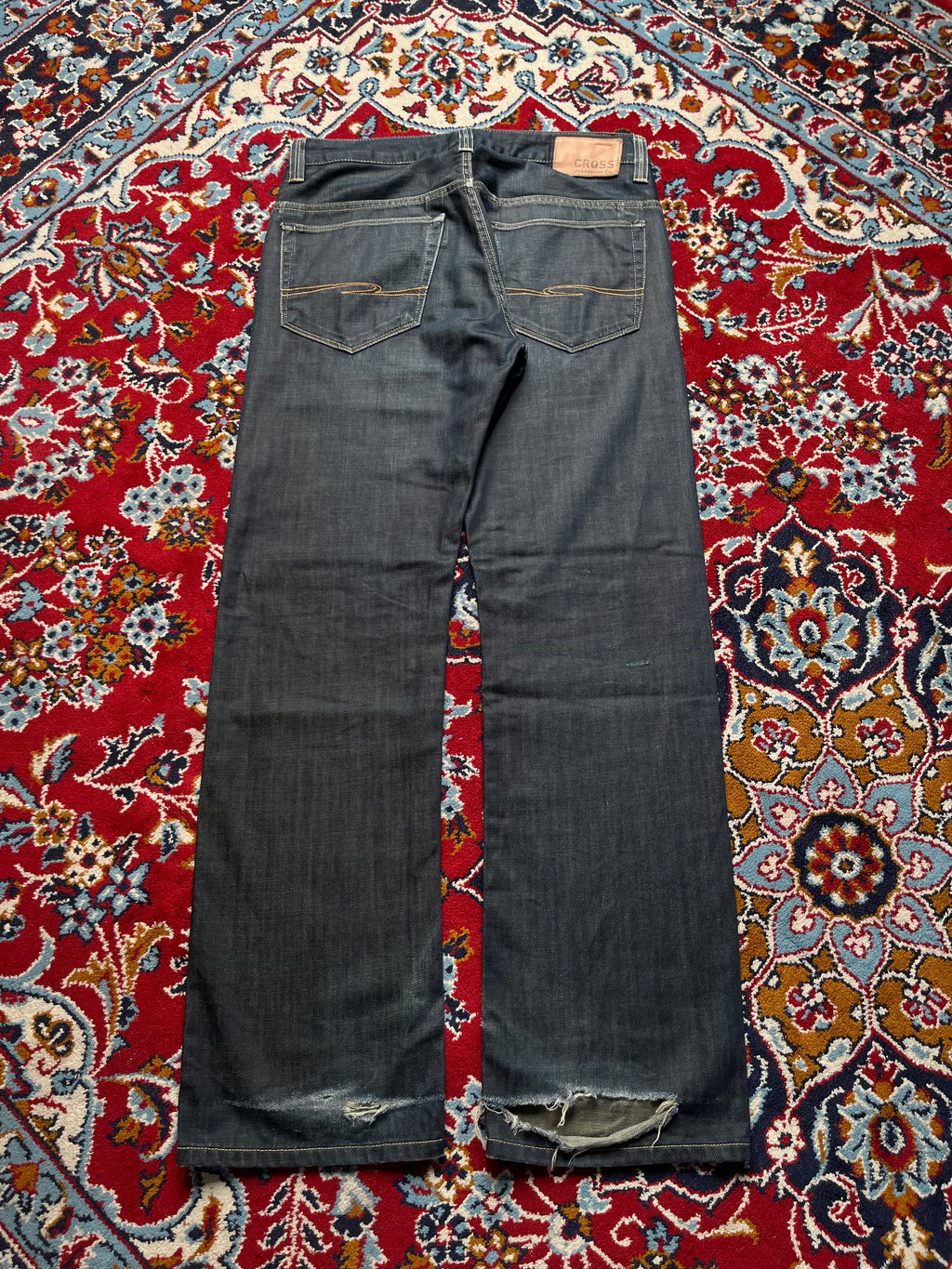 Cross Jeanswear Co. Dark Washed Straight Fit JEANS - 32