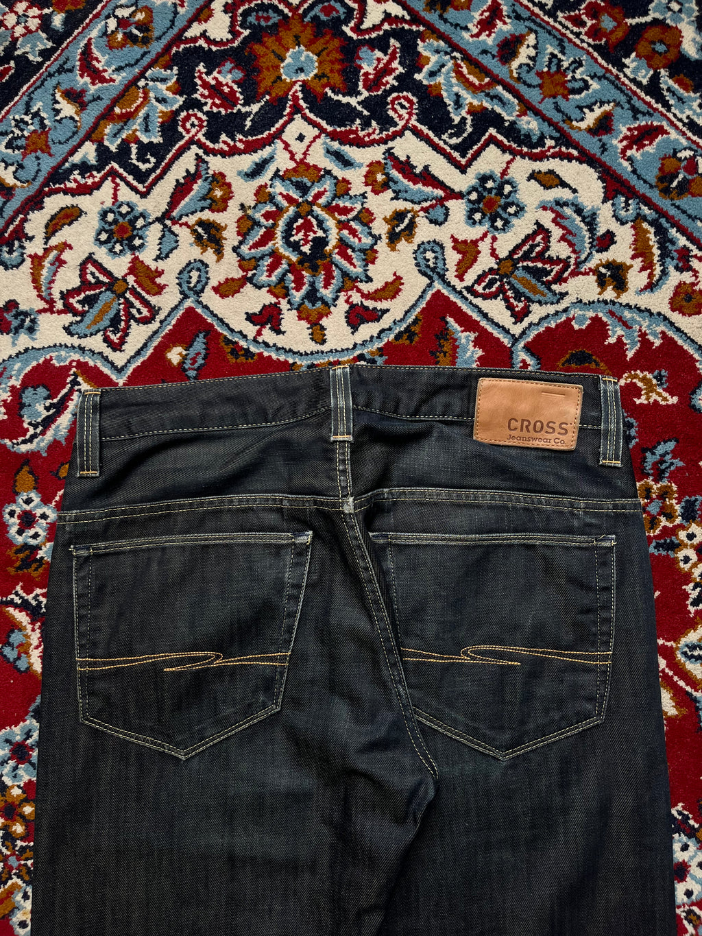Cross Jeanswear Co. Dark Washed Straight Fit JEANS - 32