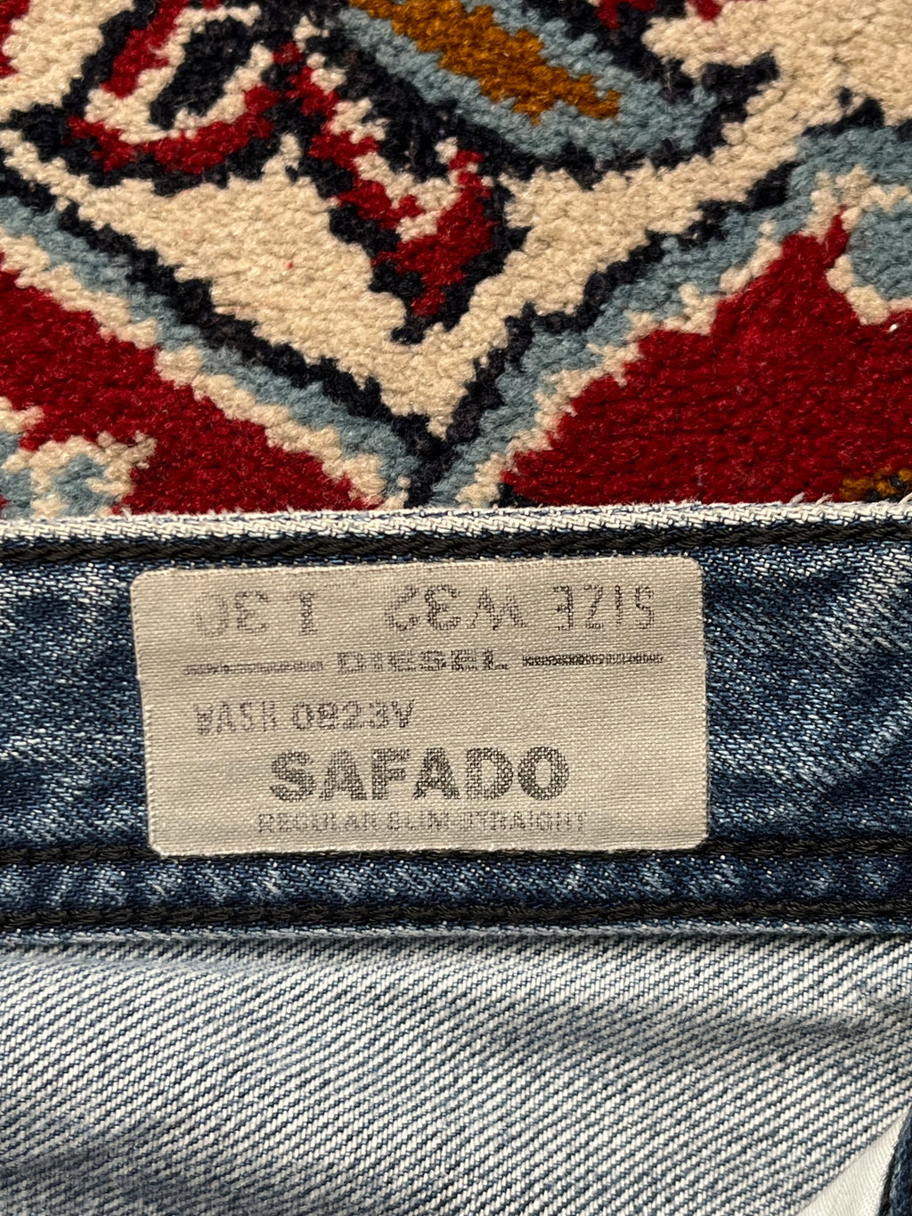 Diesel Safado Regular Straight Fit Light Washed Distressed JEANS - 34
