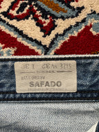 Diesel Safado Regular Straight Fit Light Washed Distressed JEANS - 34