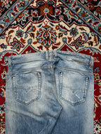 Diesel Safado Regular Straight Fit Light Washed Distressed JEANS - 34