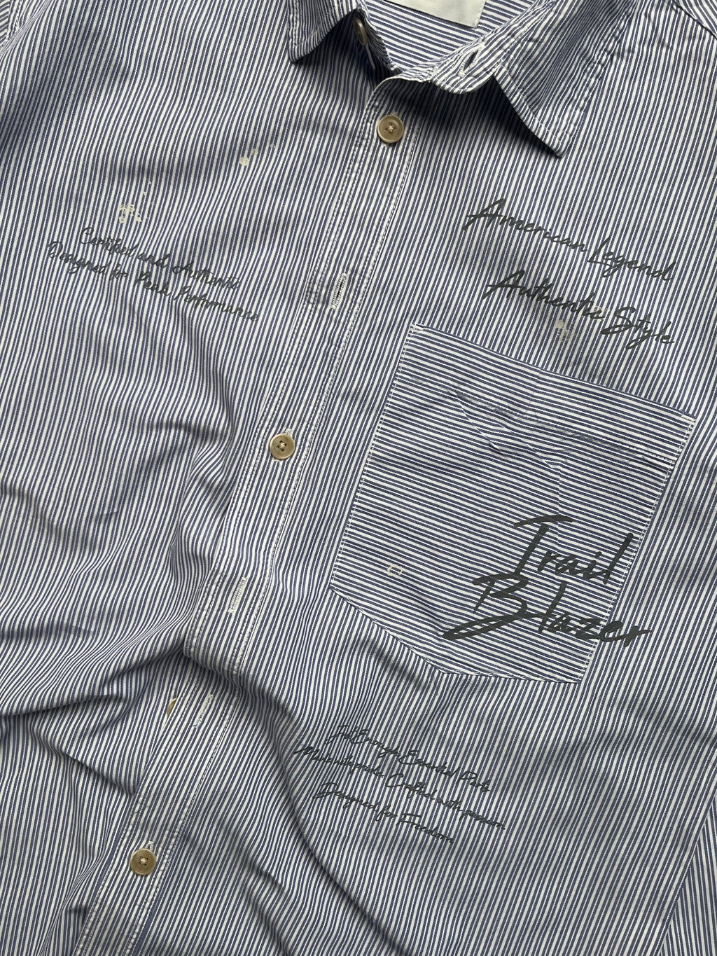 JEEP STRIPED BUTTON DOWN SHIRT - S