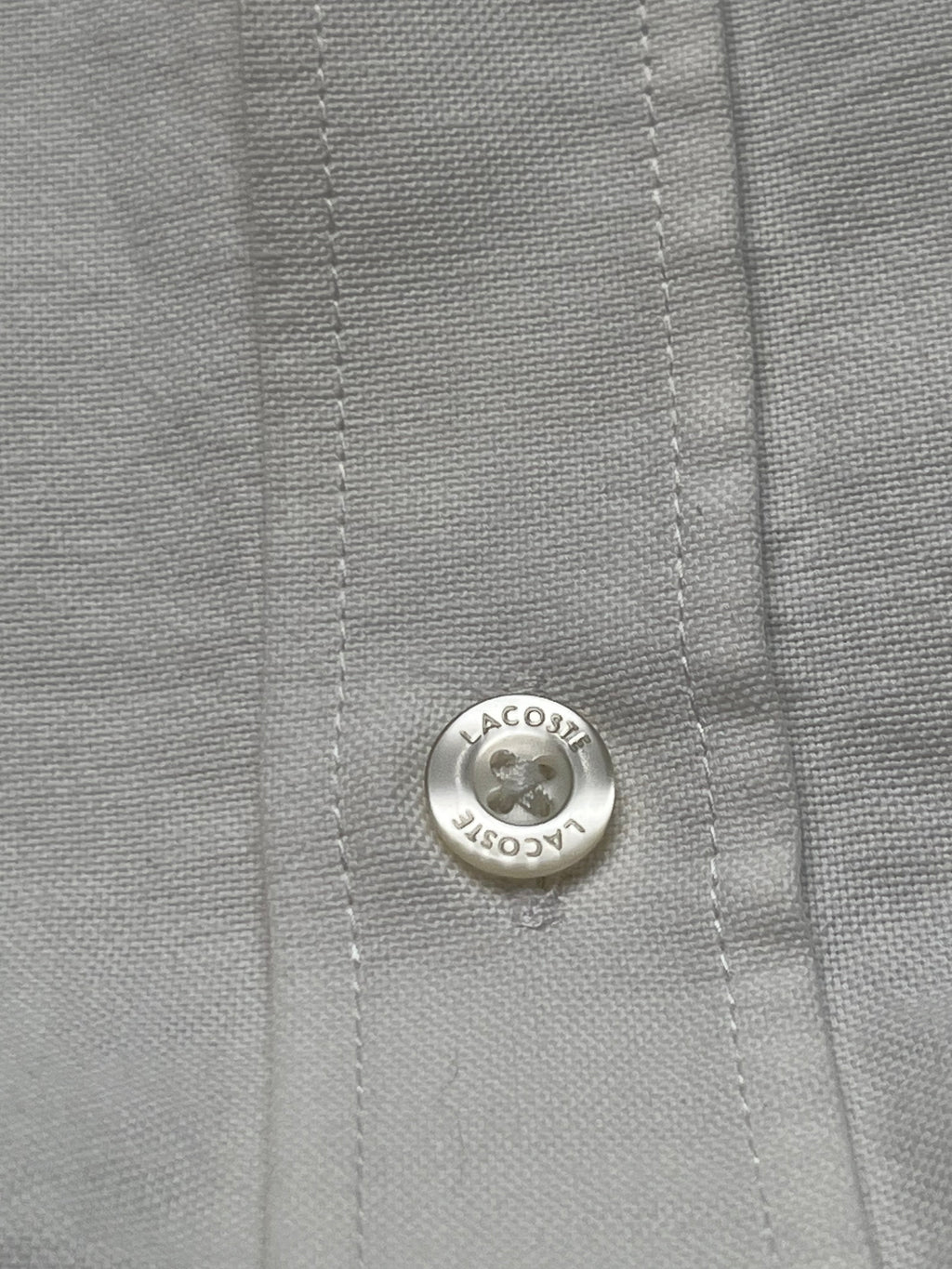 LACOSTE REGULAR FIT WHITE Button Down Shirt - M