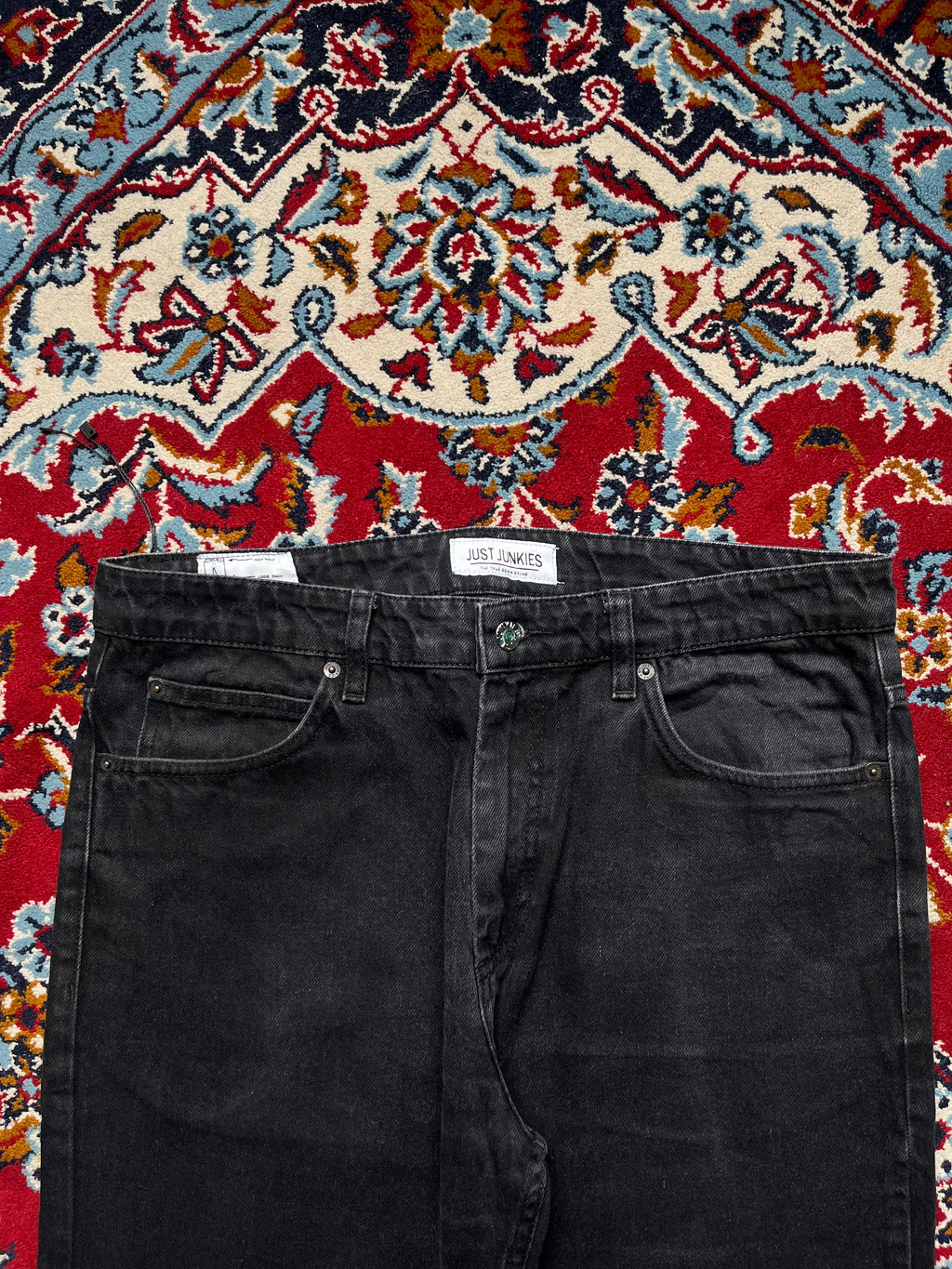 JUST JUNKIES Sonny Black Bootcut Jeans - 34