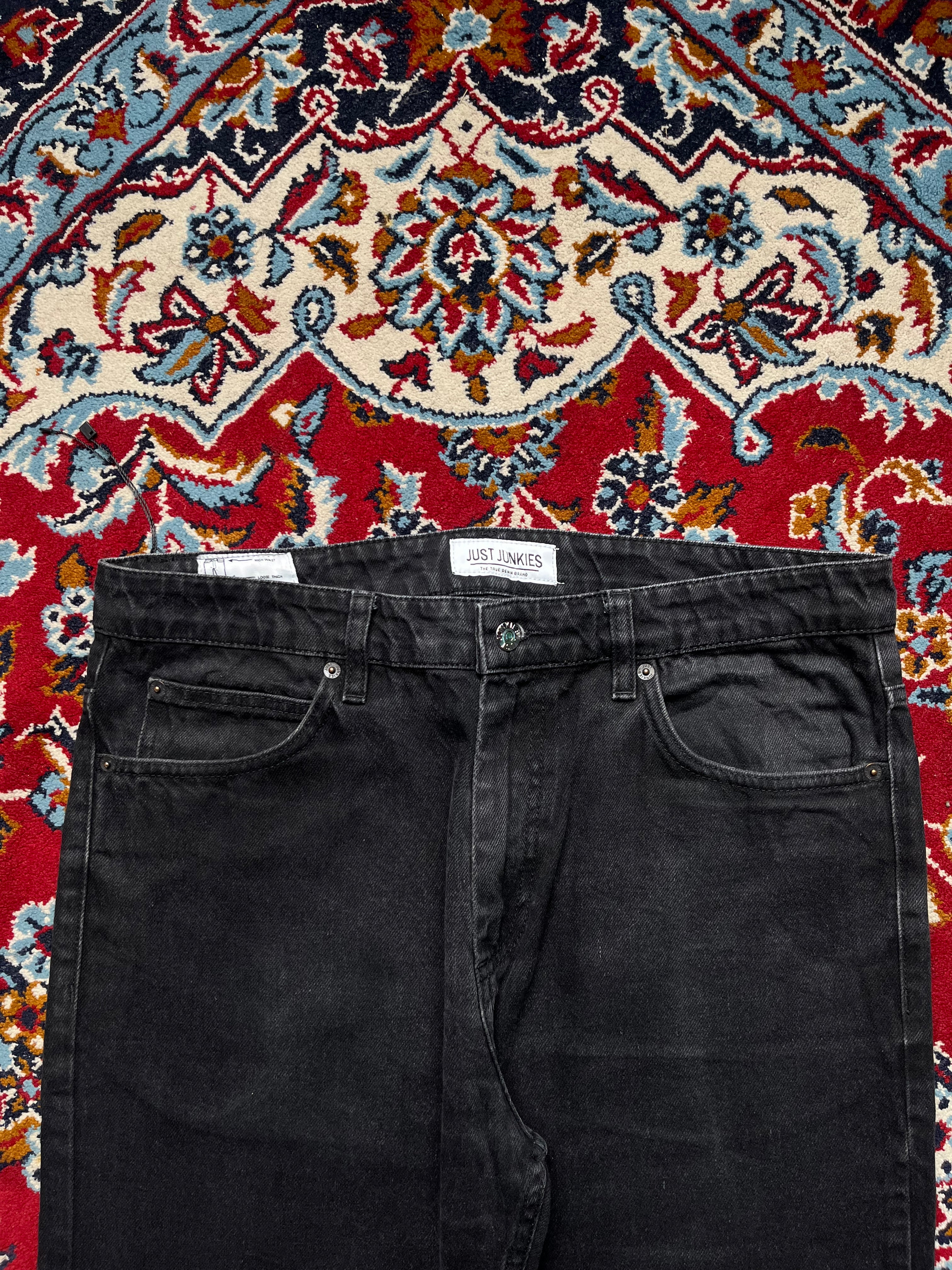 JUST JUNKIES Sonny Black Bootcut Jeans - 34
