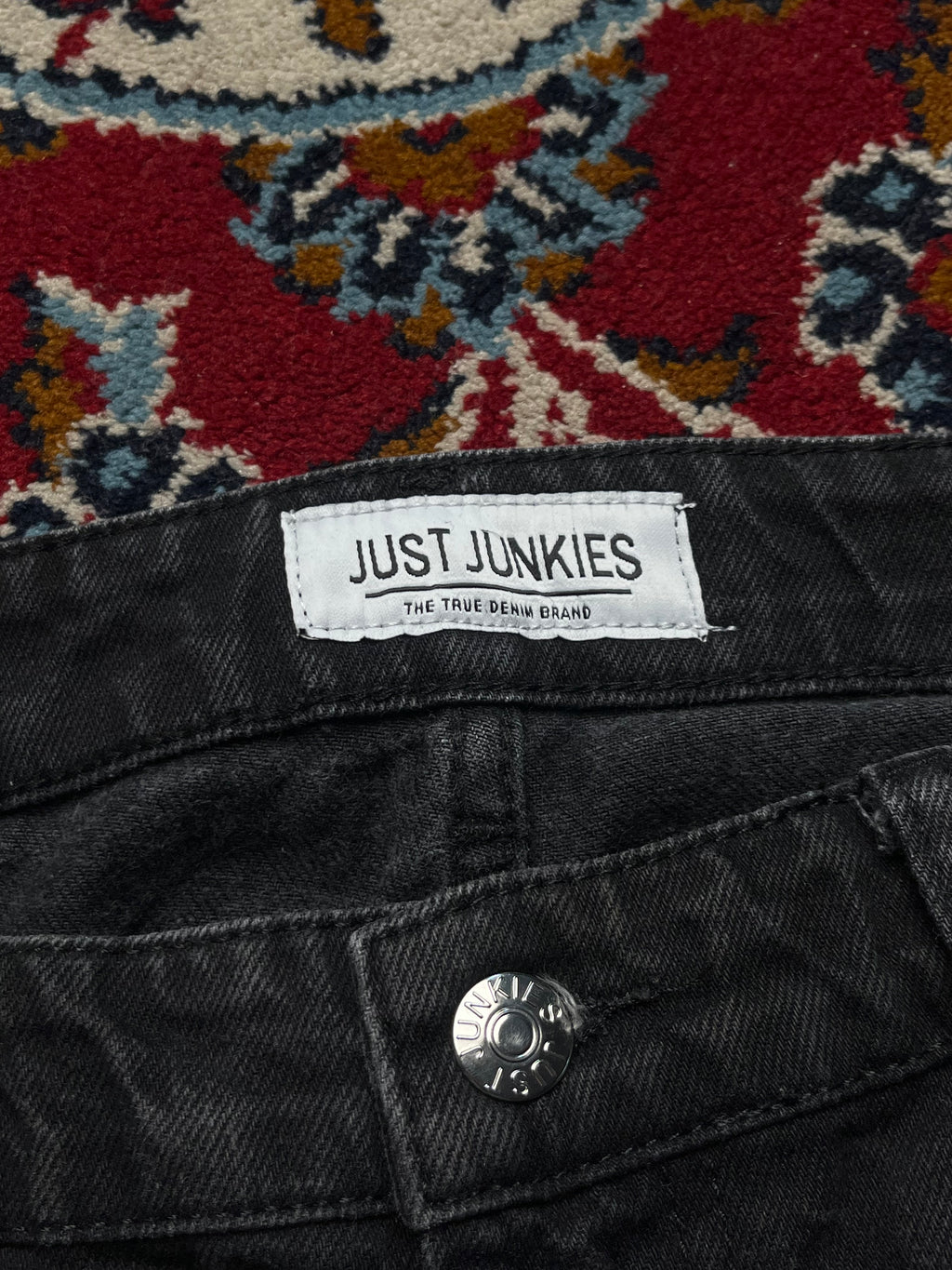 JUST JUNKIES Sonny Black Bootcut Jeans - 34