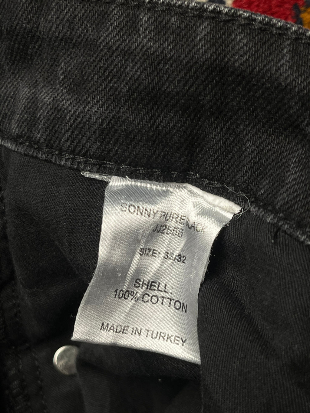 JUST JUNKIES Sonny Black Bootcut Jeans - 34