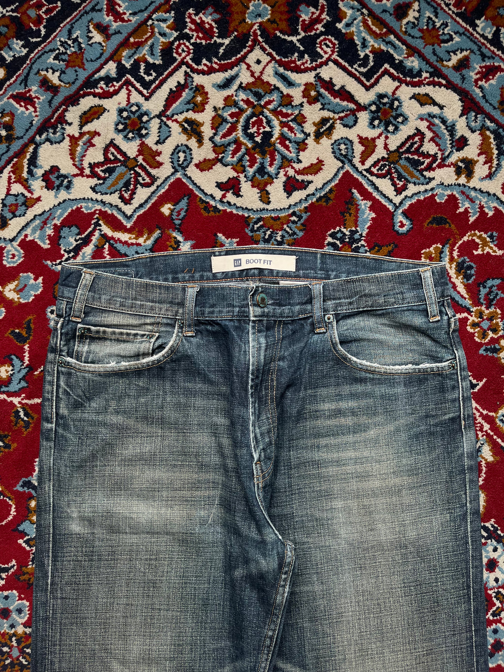 GAP Boot Cut Medium Washed Faded JEANS - 34