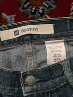 GAP Boot Cut Medium Washed Faded JEANS - 34