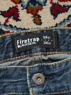 Firetrap Blackseal Vintage Dark Washed Bootcut JEANS - 32