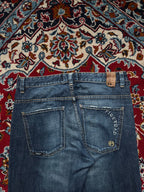 Firetrap Blackseal Vintage Dark Washed Bootcut JEANS - 32