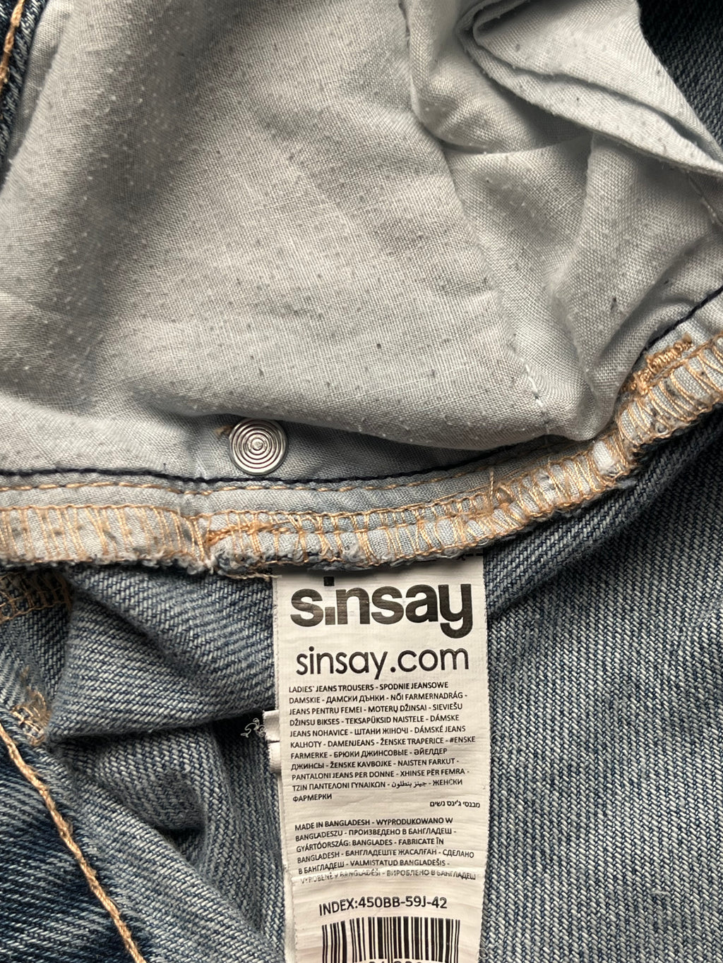 Sinsay Light Washed Baggy Streetwear JEANS - 34