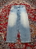 Bershka Light Washed Baggy Fit Streetwear Faded JEANS - 32