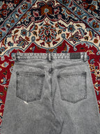 Gina Tricot Grey Acid Washed Baggy Fit Perfect JEANS - 34