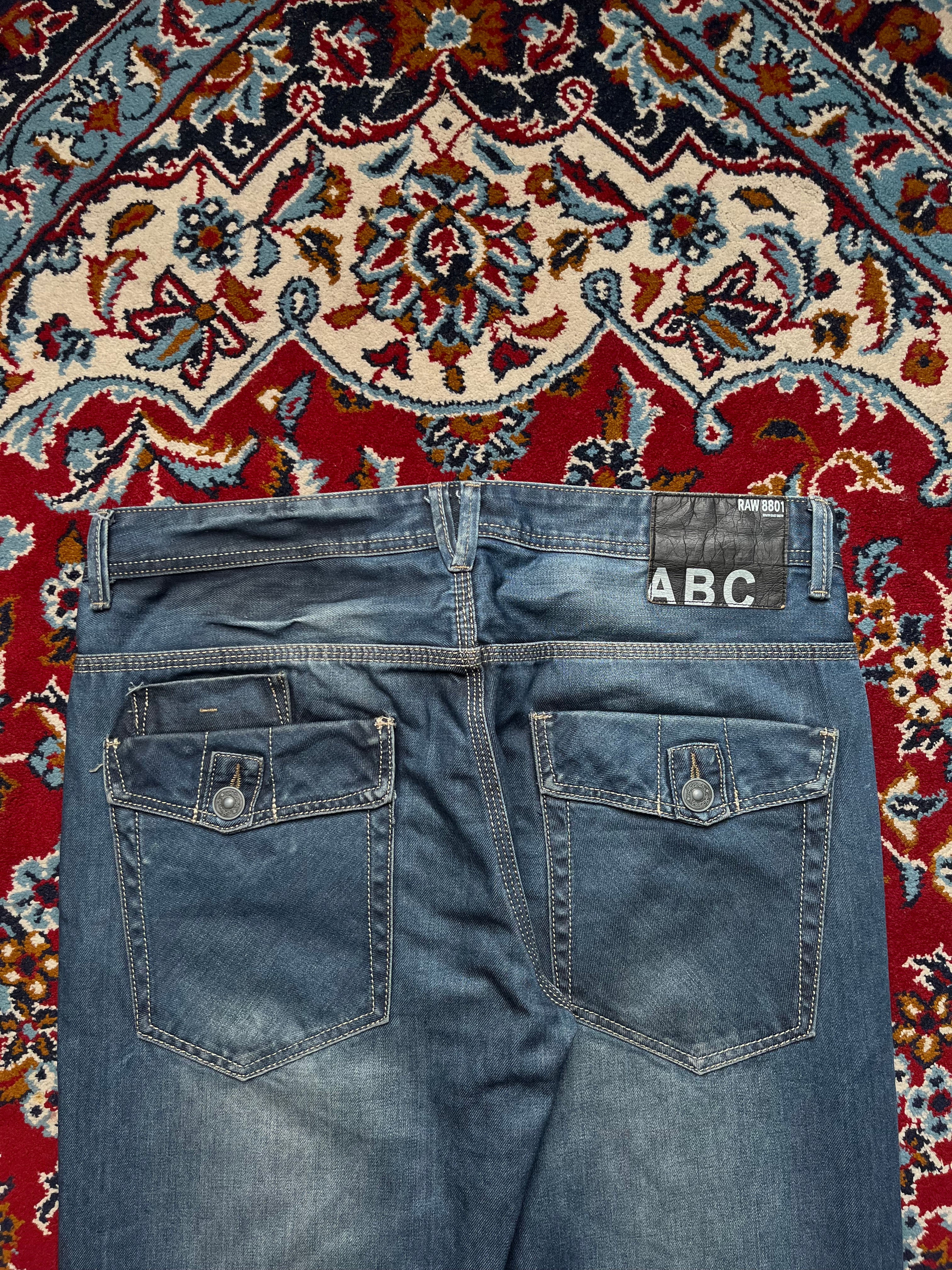 ABC Jeans RAW BB01 Medium Washed Relaxed Bootcut JEANS - 34