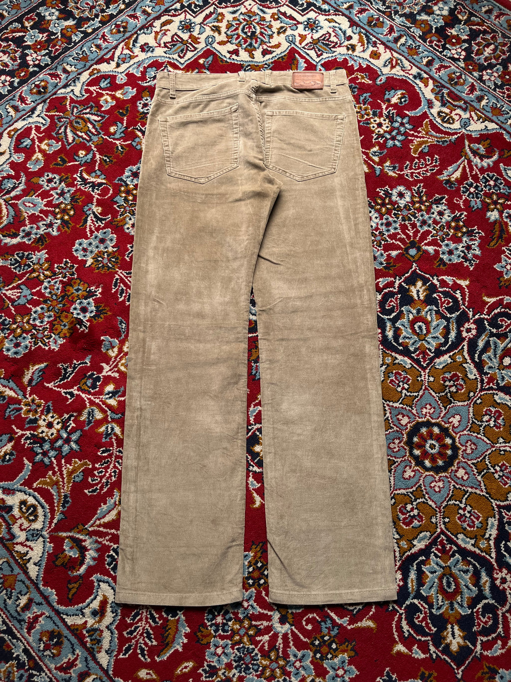 GANT Tyler Fine Corduroy Tan Regular Straight Fit PANTS - 34