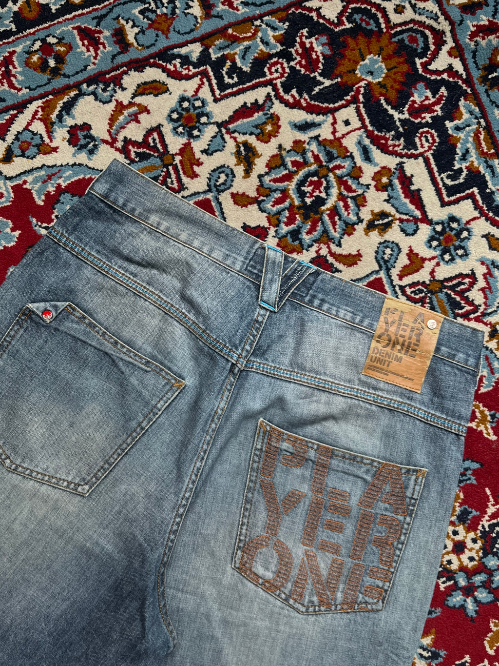 Player One 01 Denim Unit Embroidered Shorts - 32