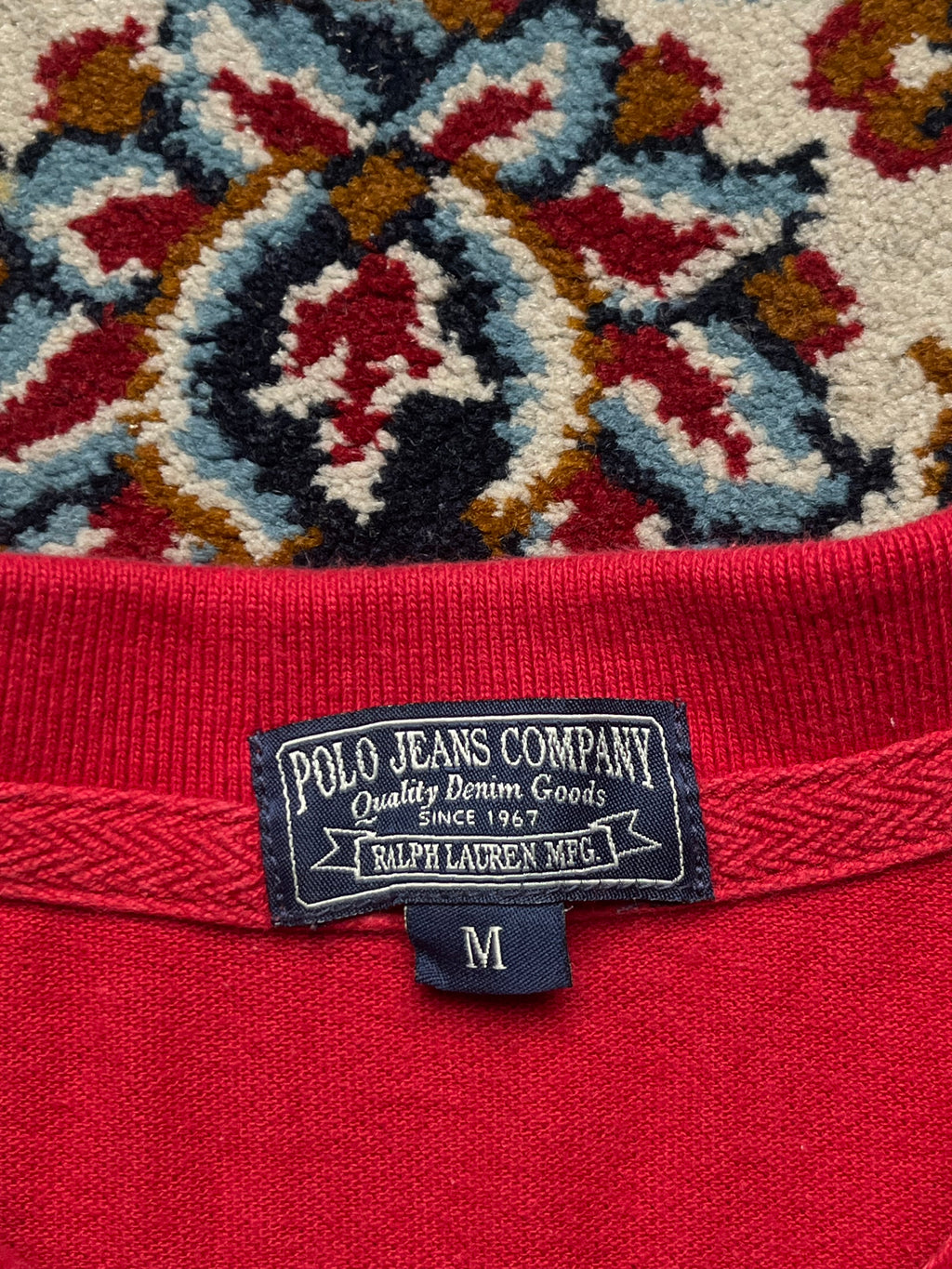 Vintage Polo Ralph Lauren Military Patchwork Polo Tee - M
