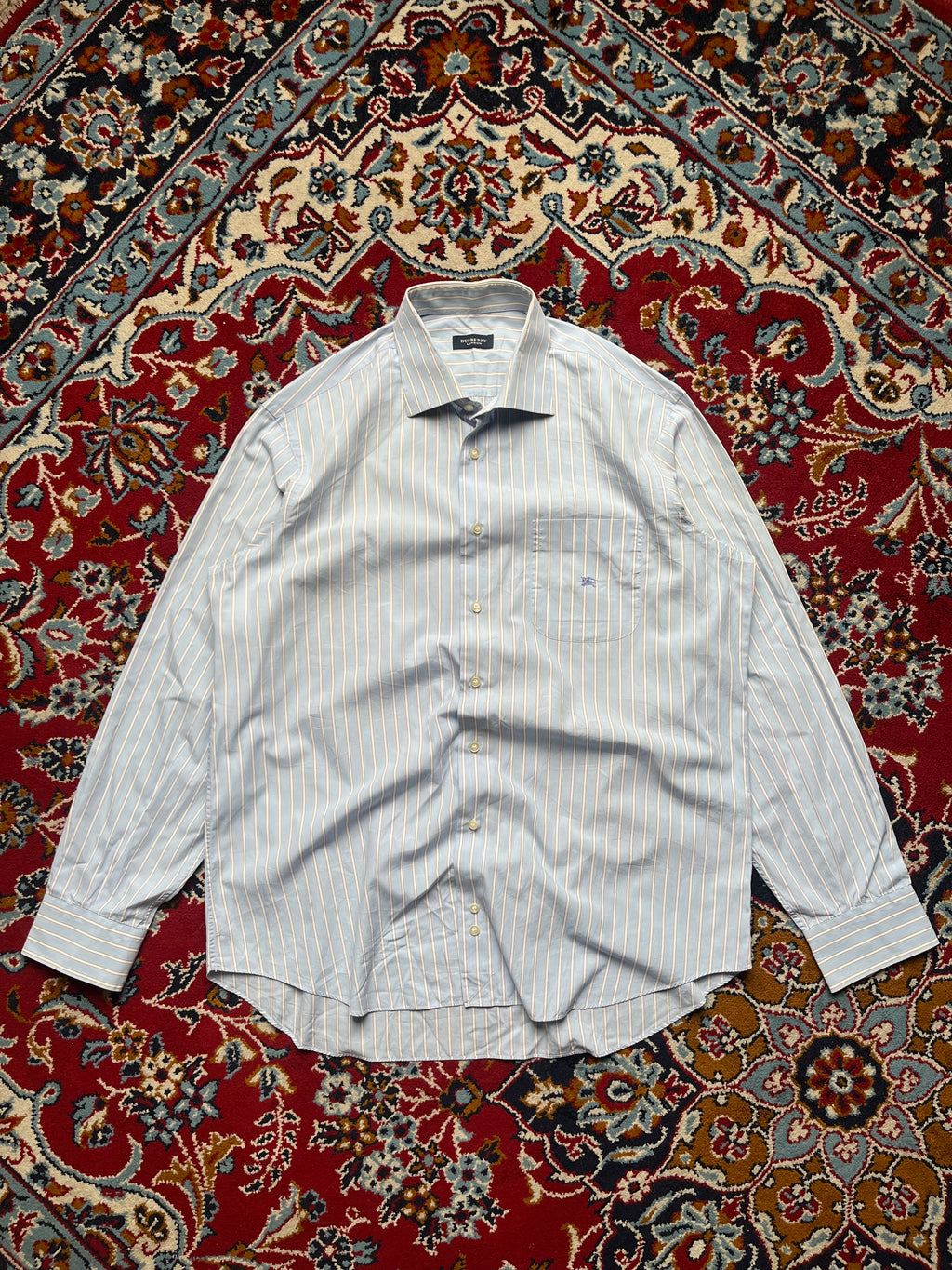 Burberry London Striped Button Down Shirt - L