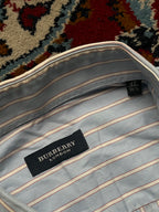 Burberry London Striped Button Down Shirt - L