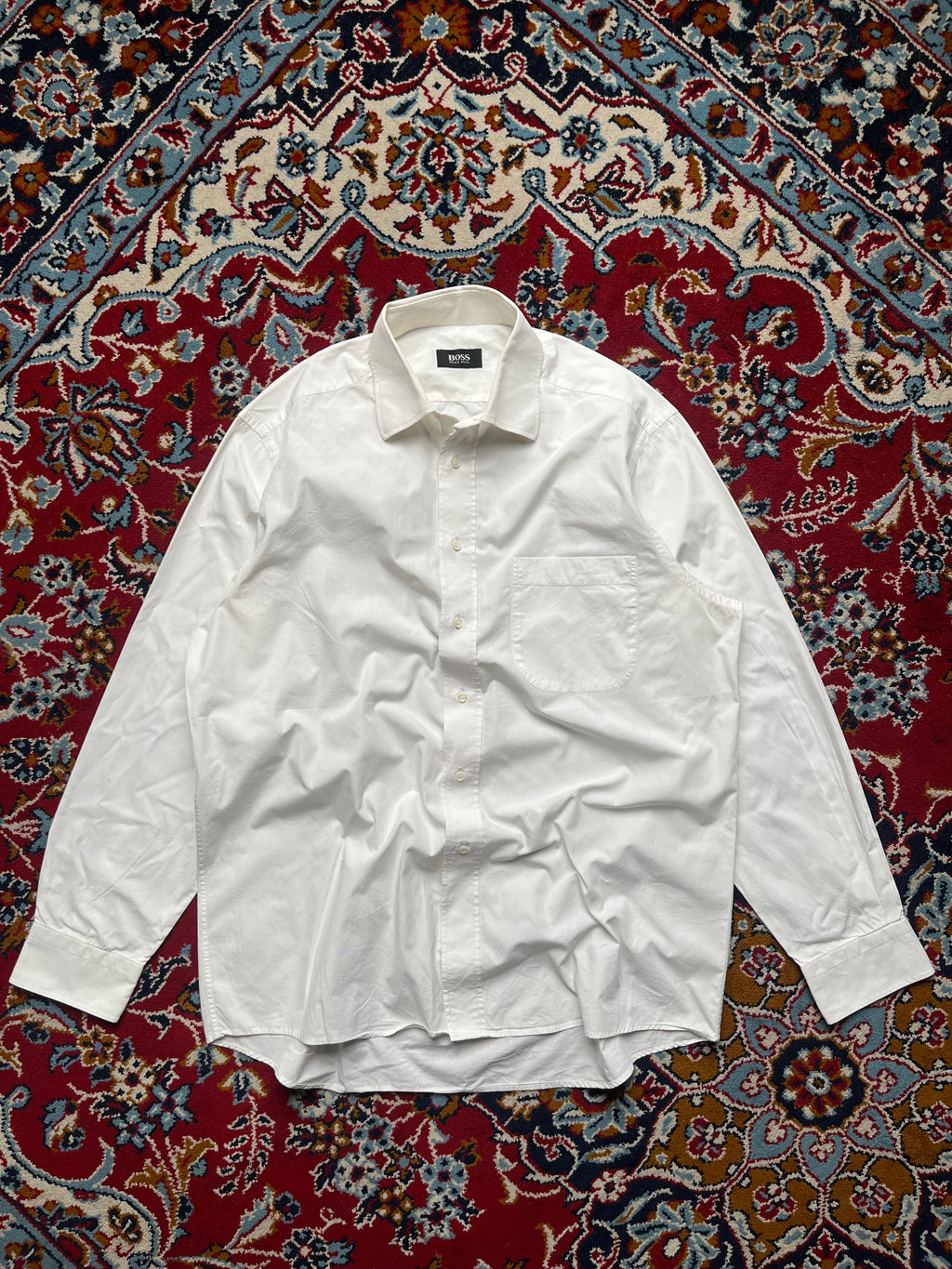 Hugo Boss White Cotton Button Down Shirt - L