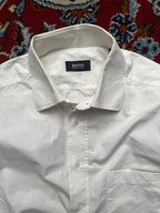 Hugo Boss White Cotton Button Down Shirt - L