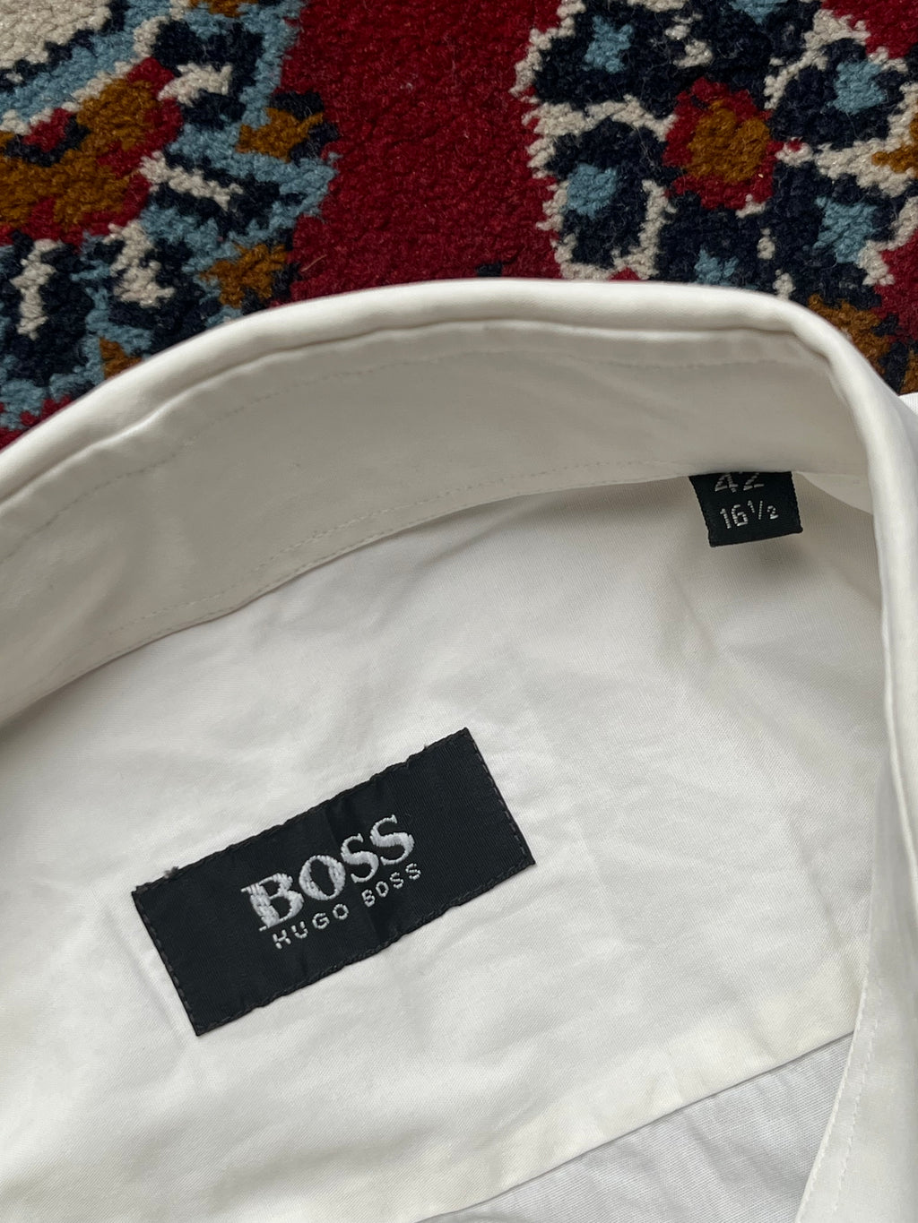 Hugo Boss White Cotton Button Down Shirt - L