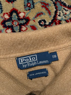 Polo Ralph Lauren Lambswool Camel Knit Polo Sweater - XL