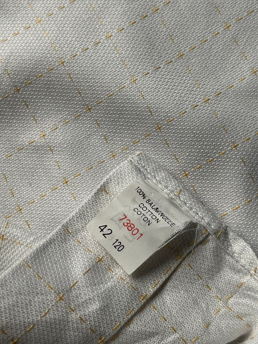 Jacques Britt Grid Pattern Cotton Button Down Shirt - L