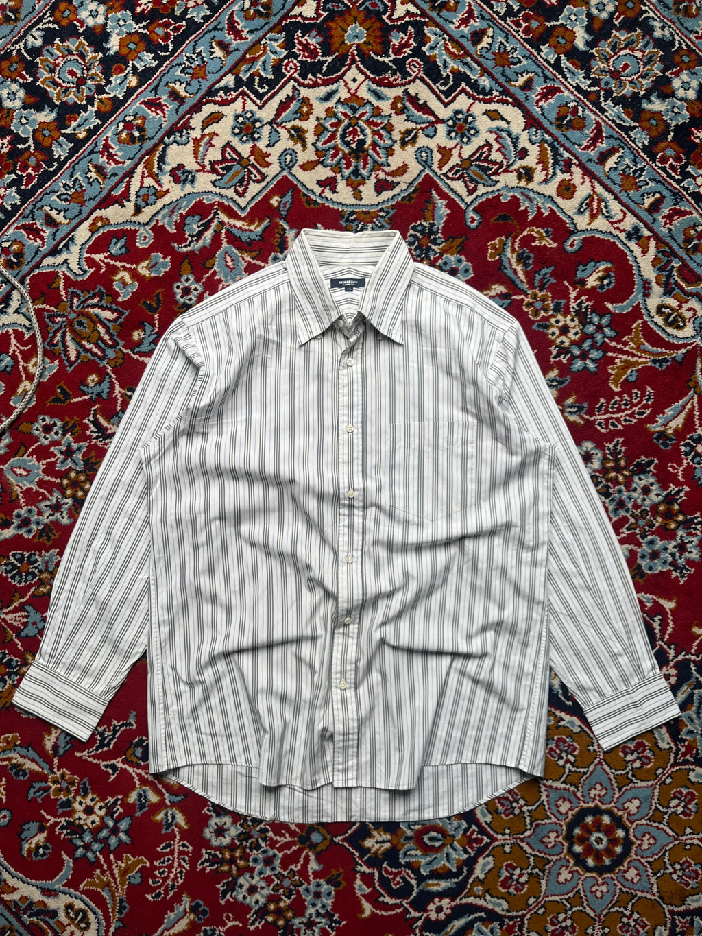 Burberry London Striped Button Down Shirt - M