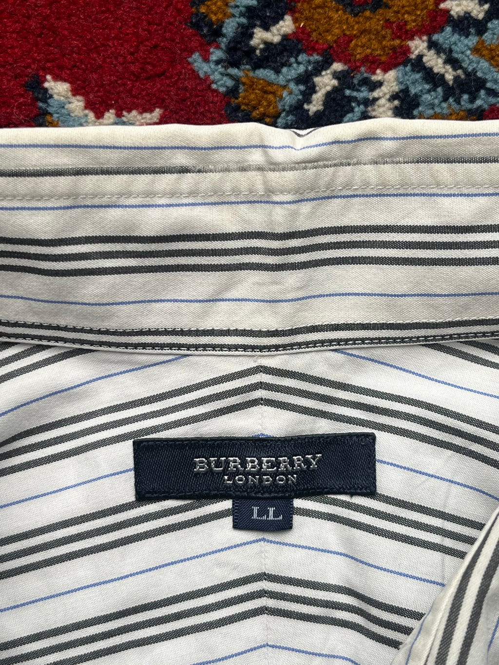 Burberry London Striped Button Down Shirt - M