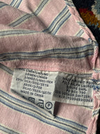 Polo Ralph Lauren Pink Striped Linen Silk Blend Custom Fit Button Down Shirt - S