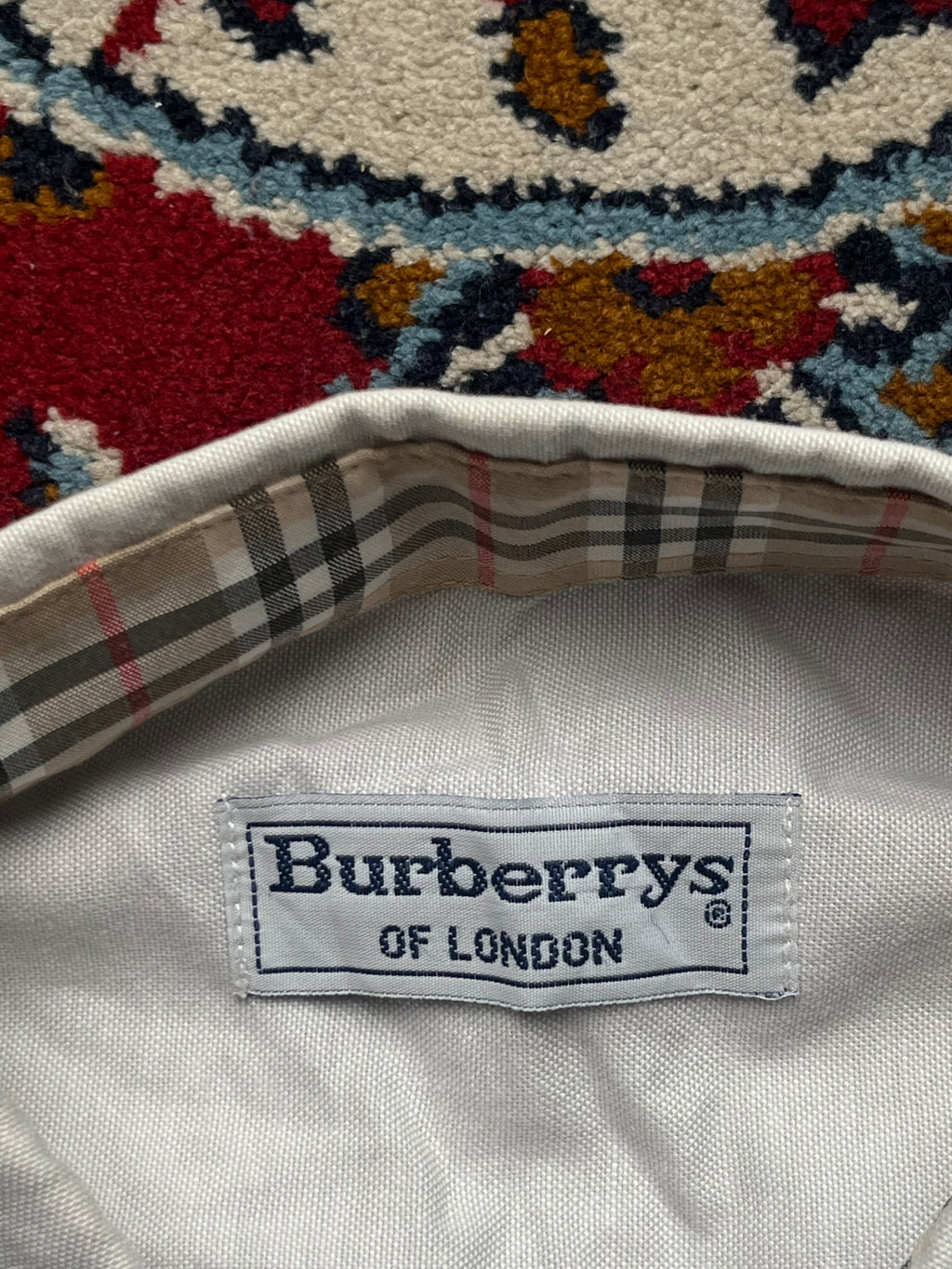 Vintage Burberrys Of London White Button Down Shirt - L