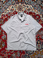 Vintage Adidas 2000s Light Grey Technical Track Shirt - M
