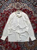 Eterna Excellent Blackline White Tone-on-Tone Stripe Button Down Shirt - XL