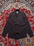 Alfani Fitted Black Red Pinstripe Cotton Button Down Shirt - M