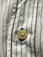 Armani Jeans White Striped Button Down Shirt - L