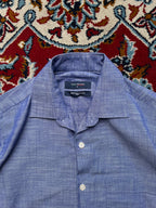 Peter England Premium Cotton Slim Fit Button Down Shirt - S