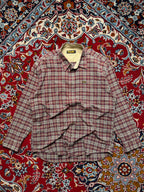 Wrangler Vintage Plaid Cotton Flannel Button Down Shirt - L