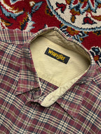 Wrangler Vintage Plaid Cotton Flannel Button Down Shirt - L
